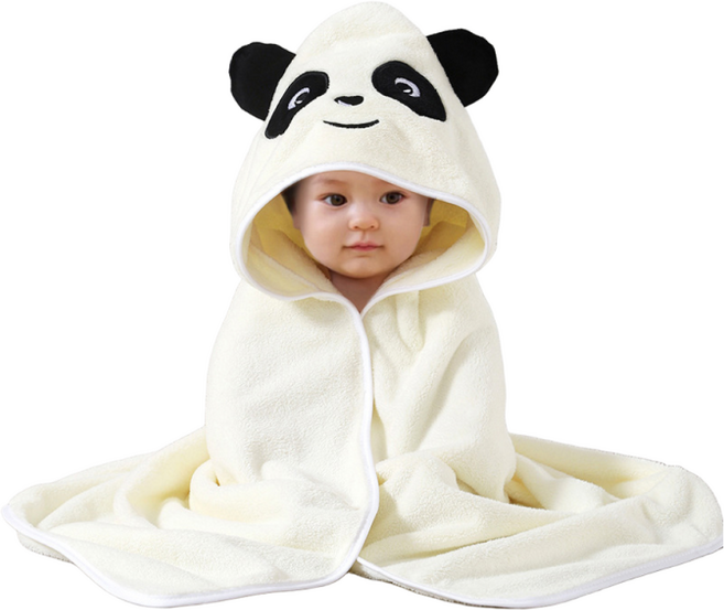 달콩슈 아동용 목욕 물놀이 비치 대형 후드 가운 타월 수건 DWT011, 1개, 팬더