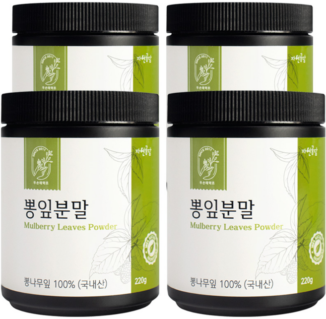 두손애약초 뽕잎분말, 4개, 220g