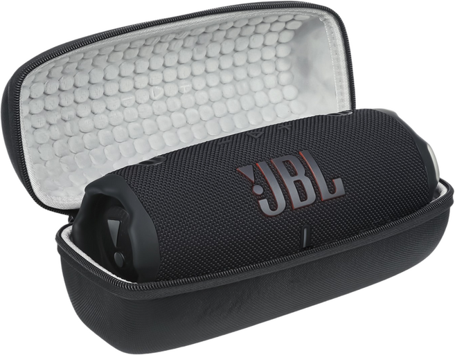 JBL Charge6 차지6 무선 블루투스 스피커 휴대용 보호 케이스 하드 파우치 수납 가방 커버, 블랙, JBL-C6-Case