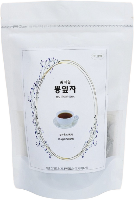 미-타임 국내산뽕잎 뽕잎차 상엽차 티백, 1개, 50개입, 1.2g