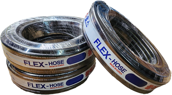 흑편사 호스 13mm X 50M 국산 이끼방지 녹조방지 흑고압 다용도 보급용 농업용 가정용 물호스, 1개