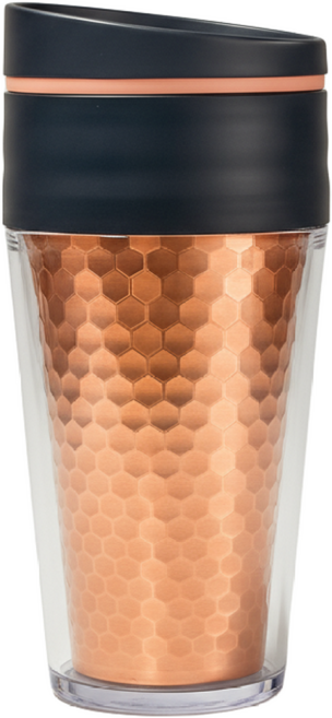 쿠플라트 순동텀블러 코퍼 항균 텀블러 500ml, 1개, 퍼플