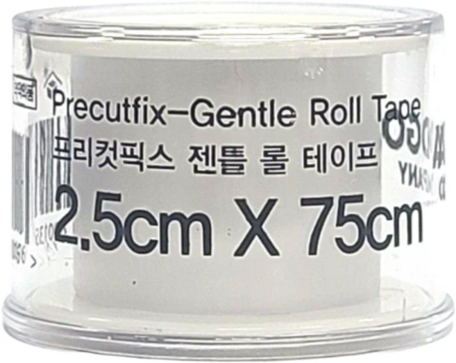 자극없는 실리콘점착 반창고 '프리컷픽스 젠틀 롤' 2.5cm x 75cm SRTO, 2세트, 1개입 - 쿠팡