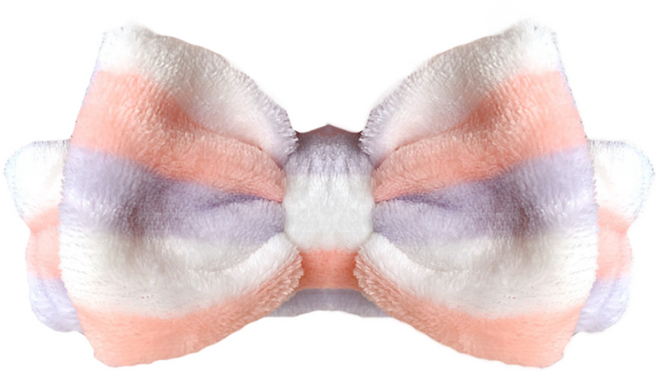 데일리프렌즈 프리미엄 세안 헤어밴드, 코랄 스트라이프, 1개