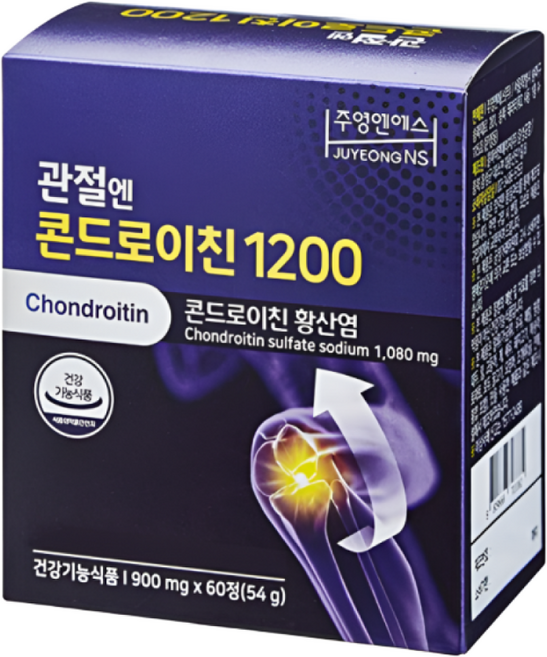 [콘드로이친] 주영엔에스 관절엔 콘드로이친 1200 60정 1박스, 1정, 1개