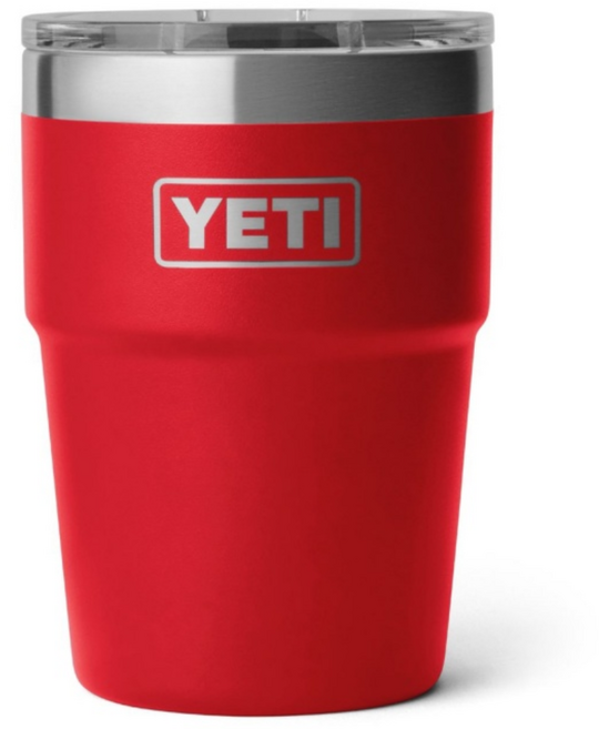 예티 램블러 스태커블 캠핑 컵 보온보냉 텀블러 16oz 473ml 색상택일, 레드