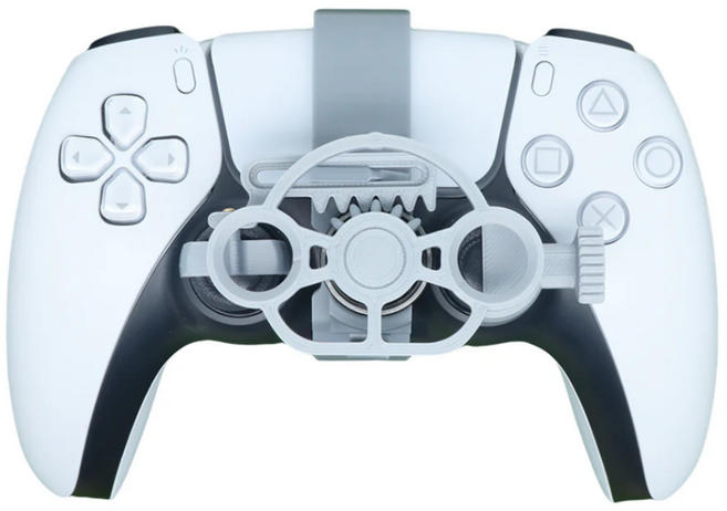 DEINT PS5 듀얼센스 레이싱휠 플스5 조이스틱 페드 패드, 1개, GREY