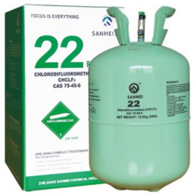 R22 냉매가스 10kg 에어컨용 프레온 안전검증 정품 산메이 동성화인텍, 1개
