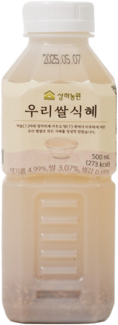 와이어트 상하농원 우리쌀 전통 업소용 옛날 잔치집 식혜, 500ml, 8개
