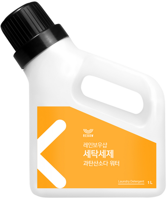 레인보우샵 과탄산소다 워터 세탁세제 용기 본품, 1L, 1개