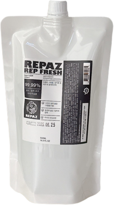 레파즈 렙프레쉬 살균 탈취, 리필500ml