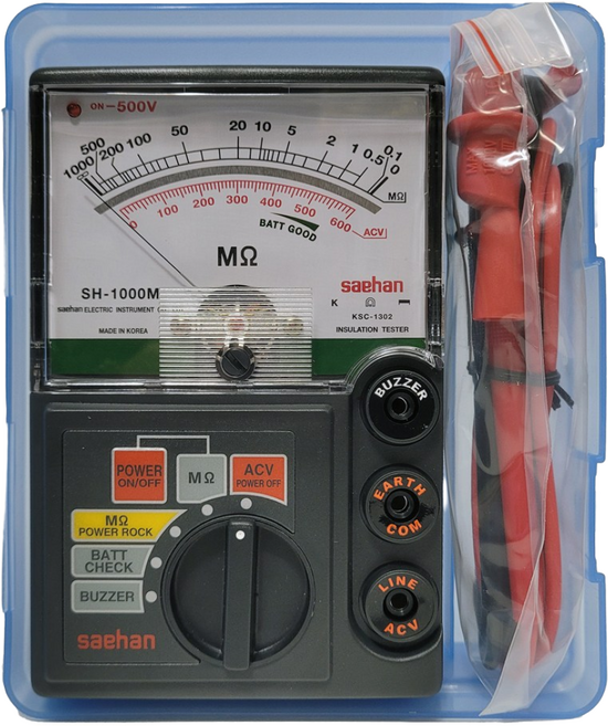 SH-1000M 아나로그 메가테스터기 누전측정, 1개