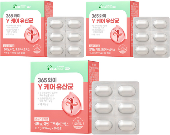 이너랩 365 와이케어 유산균, 30정, 3개