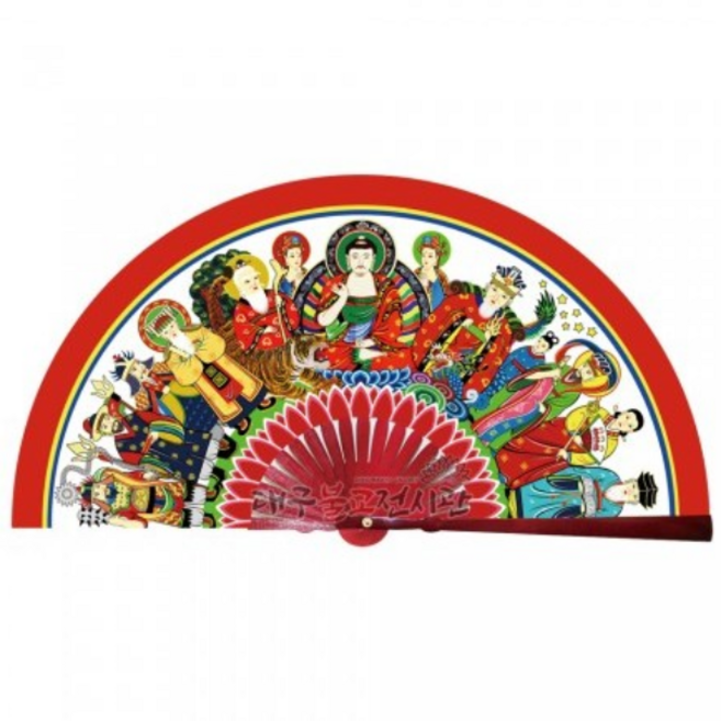 신중부채 10종 (좌대미포함) 점사부채 무구 신물 무속용품 불교용품, 12불부채, 1개