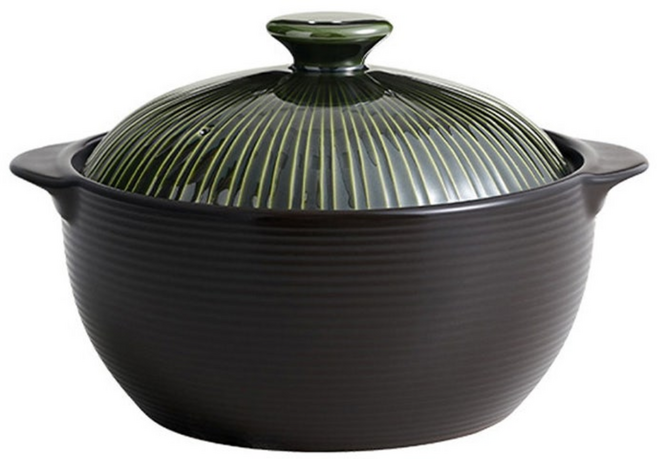 [한국도자기리빙] 리한 라인팟 무균열 뚝배기, 그린, 1개, 16cm