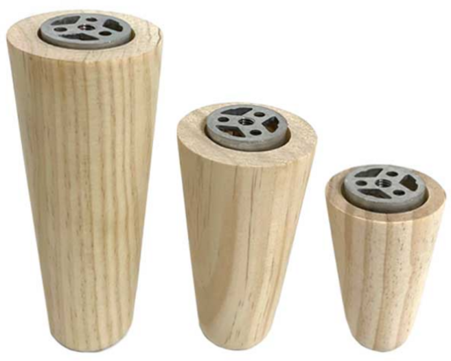 철물프렌드 원형원목다리모음전 원목발 가구다리 서랍장 거실장 소파발 나무다리, 원형원목다리_85mm용(1개), 1개