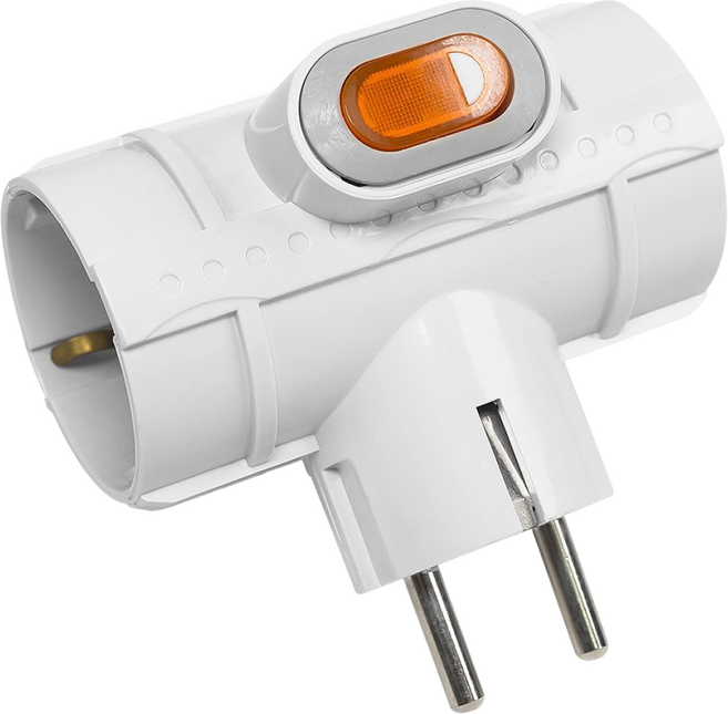 모노케어 3구 T형 멀티탭 어댑터형, 0cm, 1개