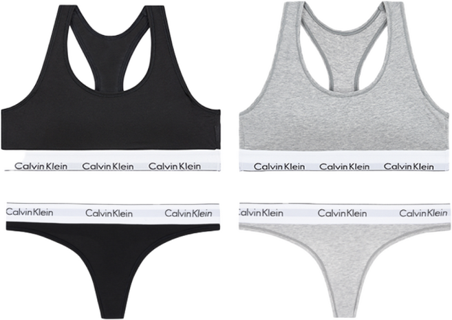CK 여성 언더웨어 캘빈클라인 언라인드 브라렛 + 팬티 세트 2종 택1