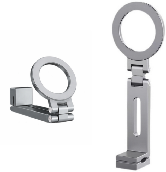 리빙닥터 프리미엄 다용도 맥세이프 거치대, 1개, 실버