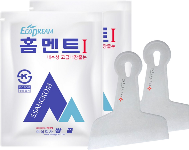 철공자 쌍곰 백색 홈멘트 + 뿔헤라 타일 줄눈 시멘트 백시멘트, 2세트