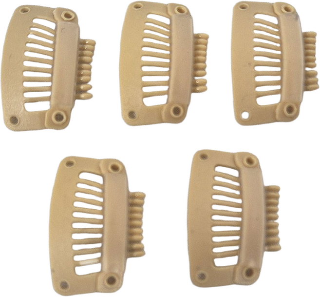 플라스틱 가발클립(10개세트) 똑딱이핀 가발전용 똑딱이핀, 1개, 플라스틱 9발클립-스킨(10개1세트)