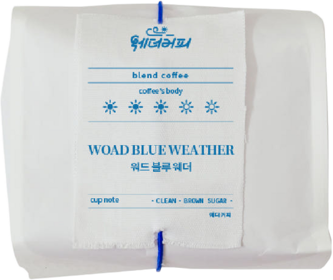 워드블루 웨더 블렌딩 원두커피 I 산뜻한 산미와 부드러운 단맛 I 브라운슈가 풍미 I 웨더커피 시그니처 블렌드, 1개, 200g, 핸드드립