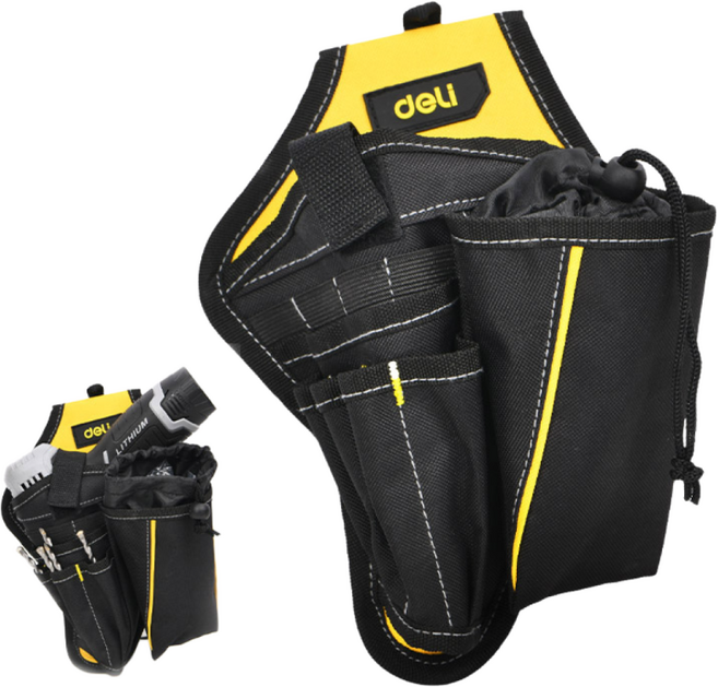 델리툴즈 드릴벨트 드릴집 공구 작업 벨트, 1개