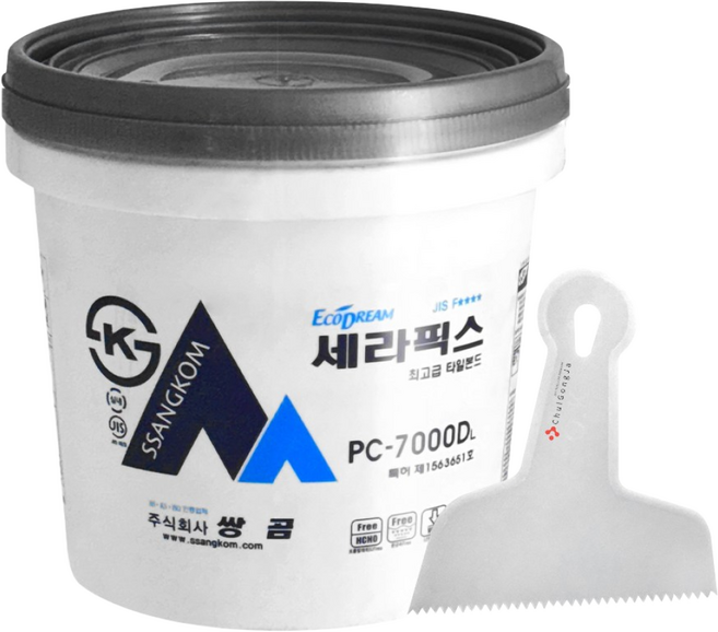 철공자 쌍곰 세라픽스 4kg + 톱헤라 타일 접착제 본드, 1세트