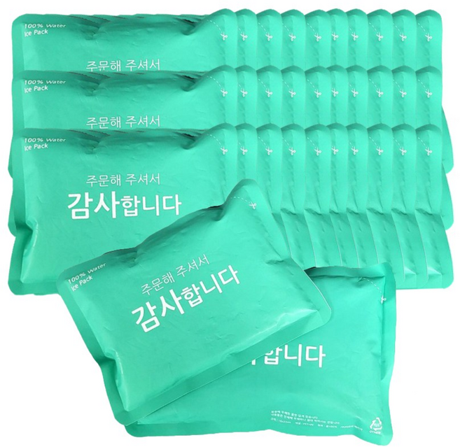 제이제이컴퍼니 물 아이스팩 16x23 완제품, 1세트, 48개입