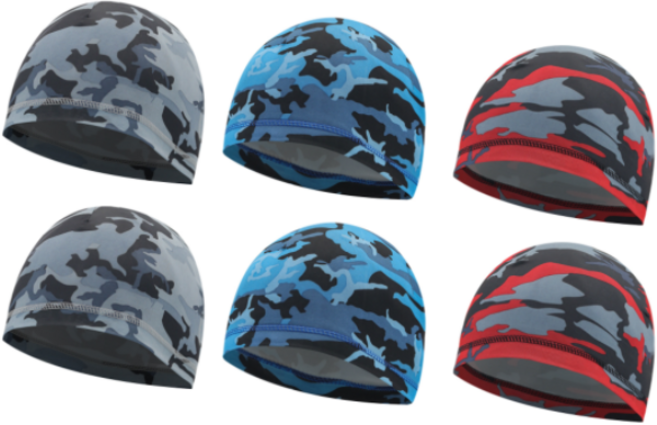 자전거 두건 자전거모자 등산두건 싸이클두건 남녀공용 6종세트, 레드 블루 그레이, 1개