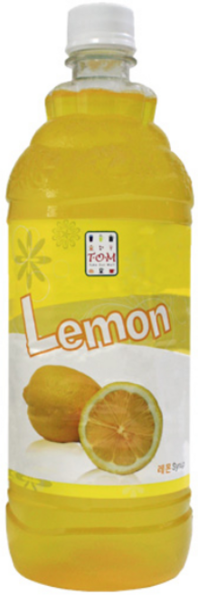 이안스 TOM 레몬 시럽 1000ml 음료 스무디 탄산 칵테일 카페 시럽, 1L, 1개