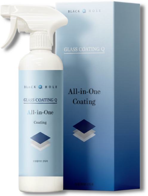 청소의 신세계를 경험하세요! 블랙홀 글라스 코팅큐 500ml + 전용타월 2장 포함, 500ml(전용타월2장 포함), 1세트