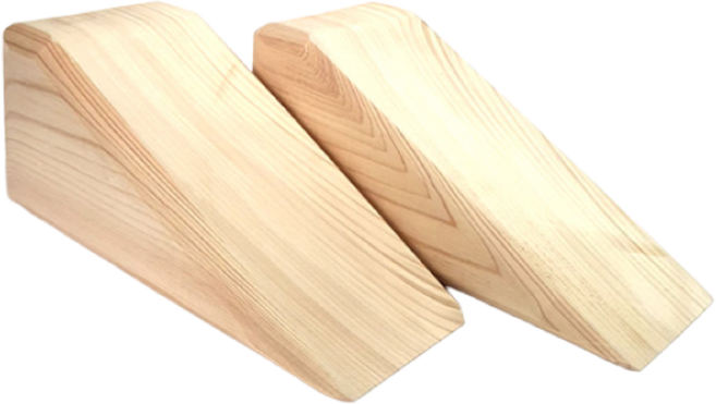 He SOT 편백나무블럭 자세교정 1세트 2개 추나 카이로 흉추블럭 골반교정 수기교정 sot소품 재활 교정기구