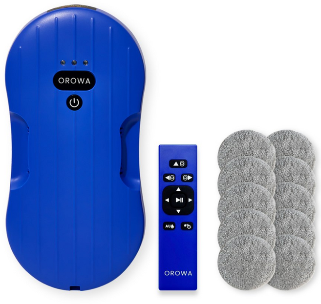 오로와 4세대 창문 로봇청소기 5.85cm 초슬림 6colors, 로얄블루