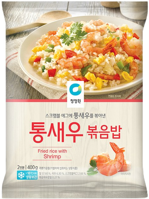 바이오마켓_청정원 통새우볶음밥 400g, 8개