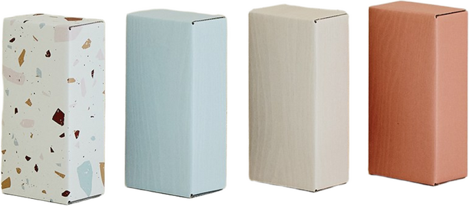 [아이브릭] 접기쉬운 이지 종이벽돌블럭(한글스티커), oriental pink,lvory,baby blue,terrazzo, 1개