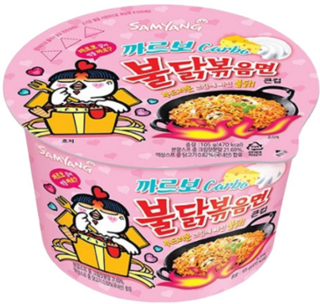 불닭볶음면 까르보 큰컵 105g, 1개