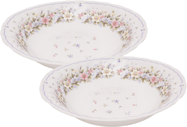 게이또 그레이스 타원볼 23.5cm 2P 샐러드 파스타 카레접시, 혼합, 1개