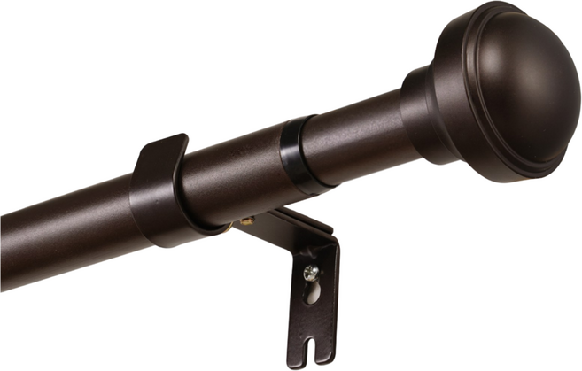 Vellichor 다용도 스테인리스 25mm 커튼봉 커텐봉 길이 조절할 수 있는 간편설치 내하중 초강력 커튼 봉 걸이막대, 검정색