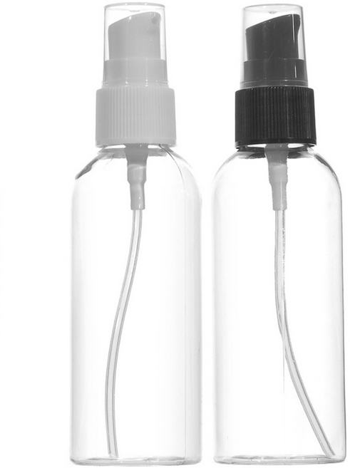 [묶음 1-50개] 에센스 펌프용기 50ml~100ml 허브스프레이공병, 50개, 80ml 투명용기 검정캡