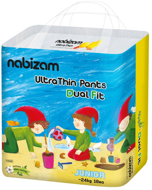 [체험팩] 나비잠 기저귀 울트라씬 듀얼핏 팬티 3장 모음, 주니어형(Junior), 3매