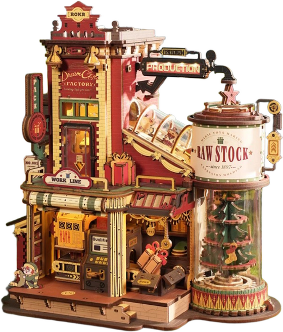 ROKR 선물공장 크리스마스 선물 나무 조립 취미생활, 선물 공장 신제품 출시