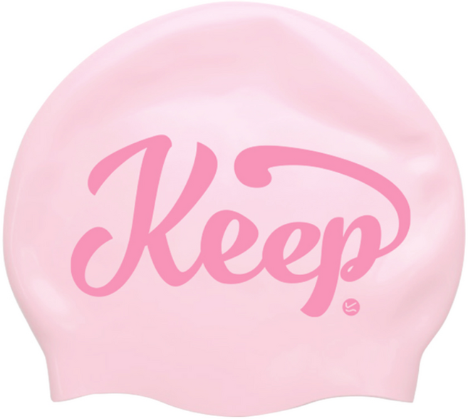 킵수모 실리콘수영모자 노링클캡, 마카롱핑크, 1개