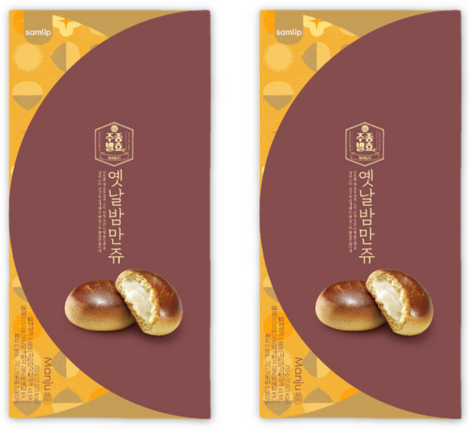 삼립 옛날밤만쥬 30입x2곽, 750g, 2개