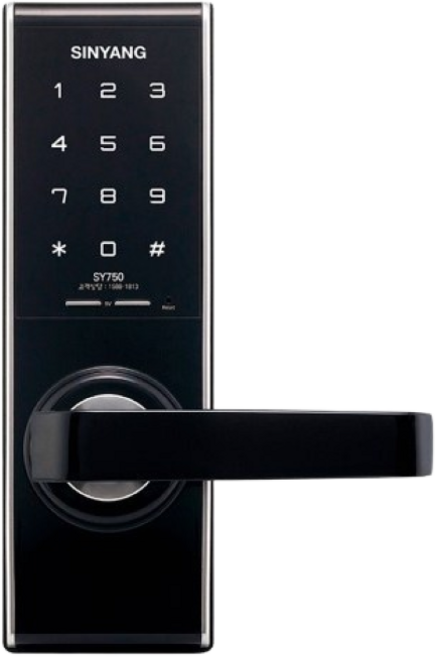 에버넷 목문용 디지털 도어락 번호전용 SY750 나무문 설치, 고객직접설치