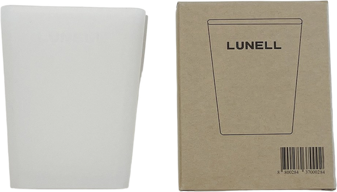 루넬 휴대용 실리콘 양치컵 여행용 국내산, 1개, 투명