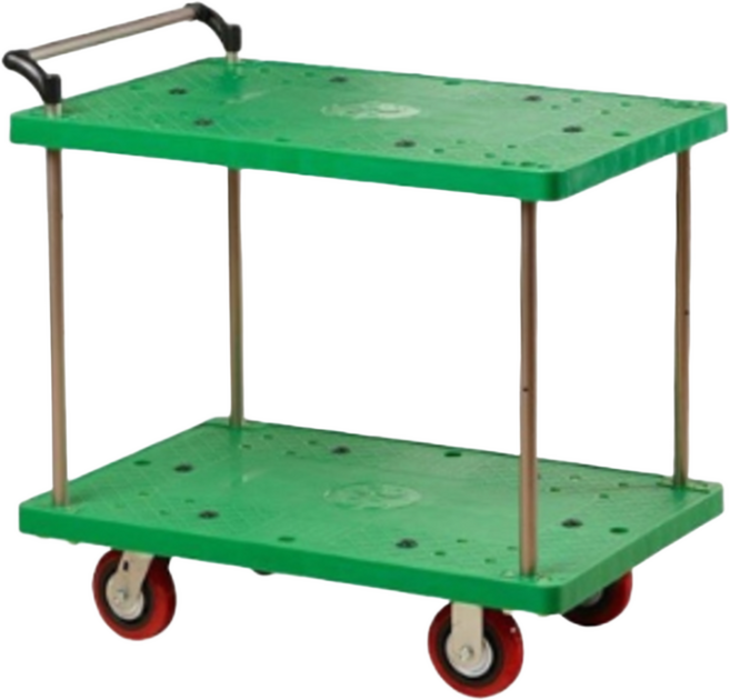 산업용카트 서빙 업소용 주방 식당 2단 특대형 15cm바퀴4개 일반형 920×610mm, 2단카트(3인치 우레탄바퀴 4개), 선택5_소형 2/3단 다용도카트