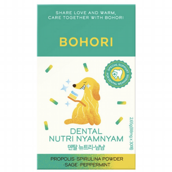 보호리 강아지 입냄새 예방 뉴트리냠냠 간식 2.65g, 1개