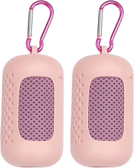 세움집 파워 흡수 스포츠 쿨타올 1+1 등산 헬스 러닝 운동용 땀수건, 1세트, 핑크