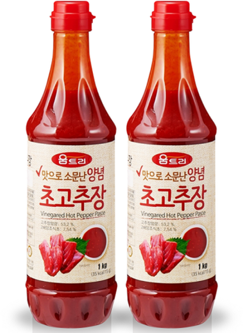 [요기푸드] 움트리 양념초장 1kg, 2개